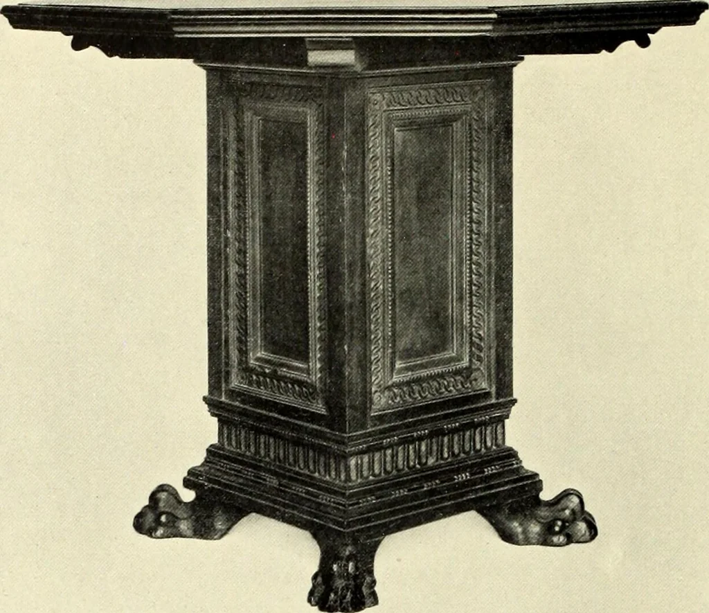 An illustration from Furniture and interior decoration of the Italian renaissance, 1921, leaf 198