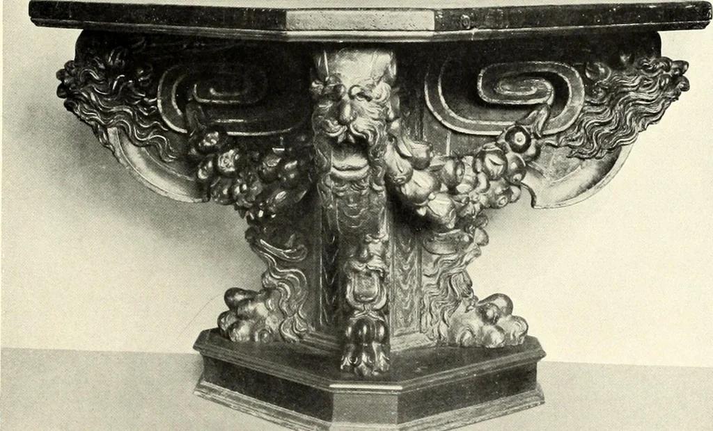 An illustration from Furniture and interior decoration of the Italian renaissance, 1921, leaf 199