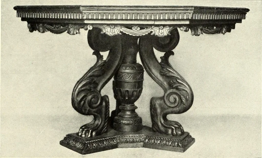 An illustration from Furniture and interior decoration of the Italian renaissance, 1921, leaf 201