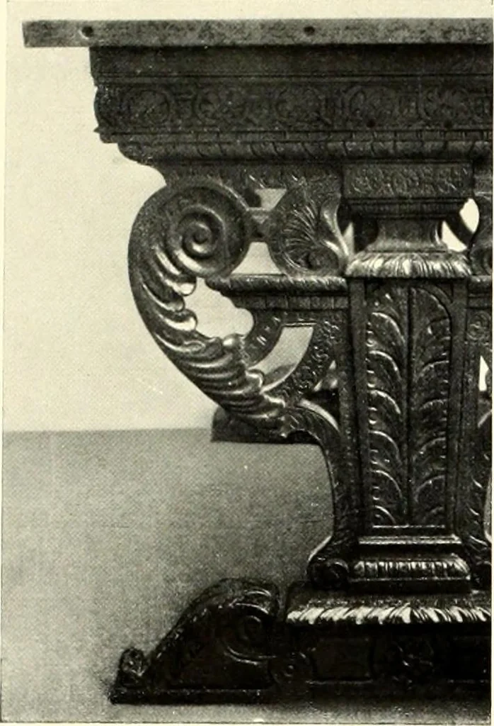 An illustration from Furniture and interior decoration of the Italian renaissance, 1921, leaf 203