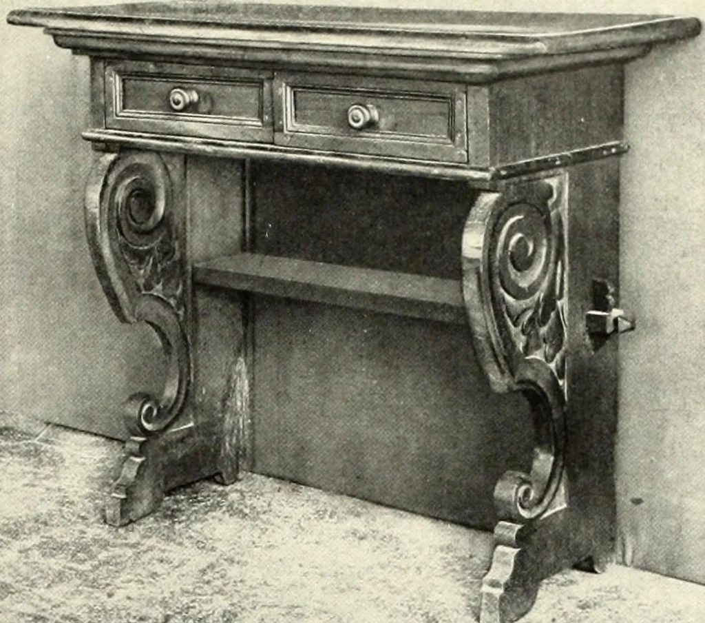 An illustration from Furniture and interior decoration of the Italian renaissance, 1921, leaf 203