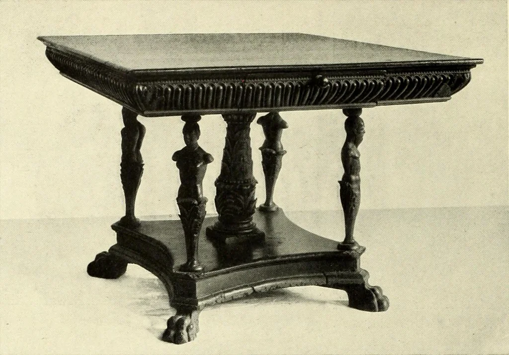 An illustration from Furniture and interior decoration of the Italian renaissance, 1921, leaf 204