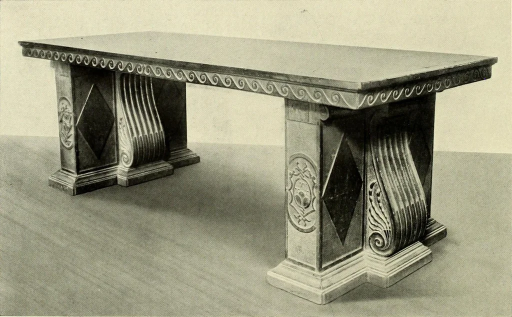 An illustration from Furniture and interior decoration of the Italian renaissance, 1921, leaf 204