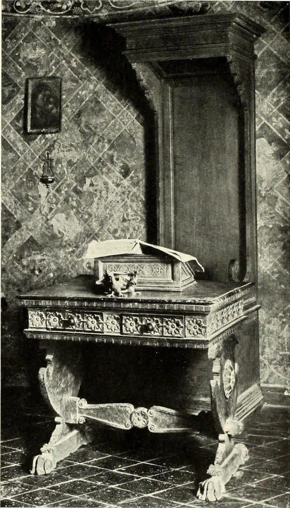 An illustration from Furniture and interior decoration of the Italian renaissance, 1921, leaf 205