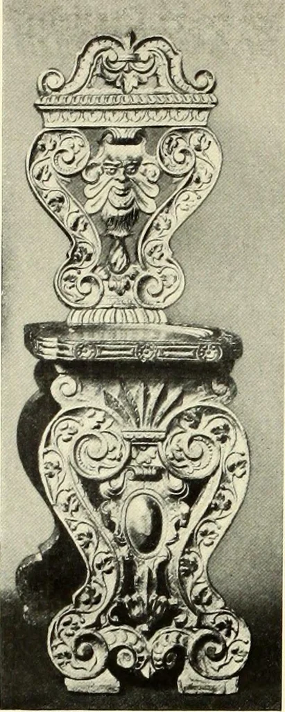 An illustration from Furniture and interior decoration of the Italian renaissance, 1921, leaf 210
