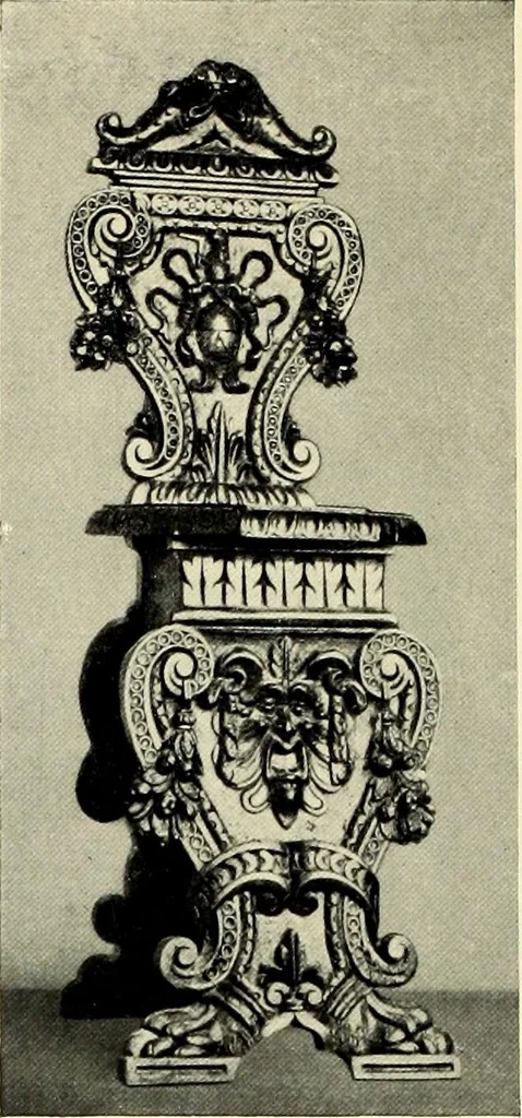 An illustration from Furniture and interior decoration of the Italian renaissance, 1921, leaf 210
