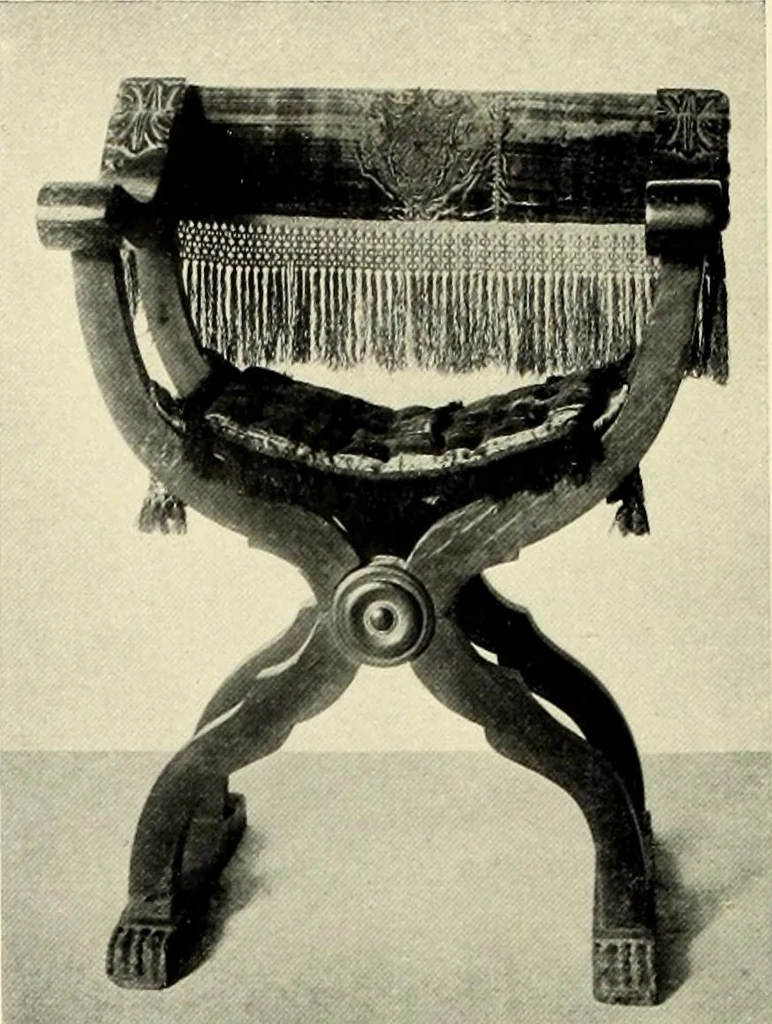 An illustration from Furniture and interior decoration of the Italian renaissance, 1921, leaf 214