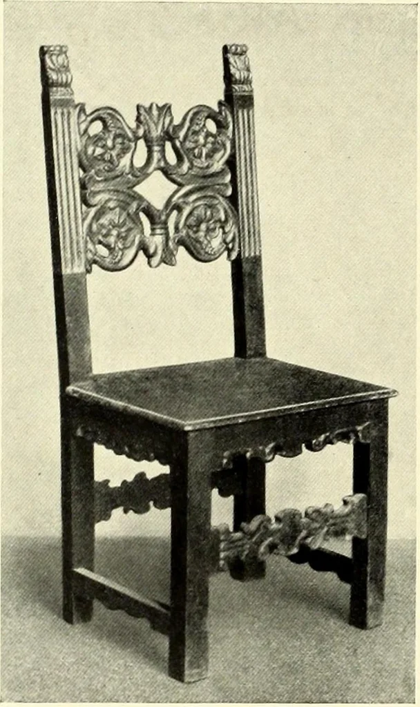 An illustration from Furniture and interior decoration of the Italian renaissance, 1921, leaf 218