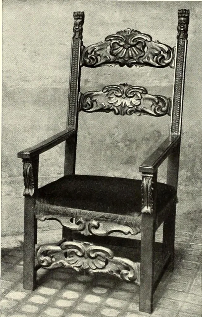 An illustration from Furniture and interior decoration of the Italian renaissance, 1921, leaf 219