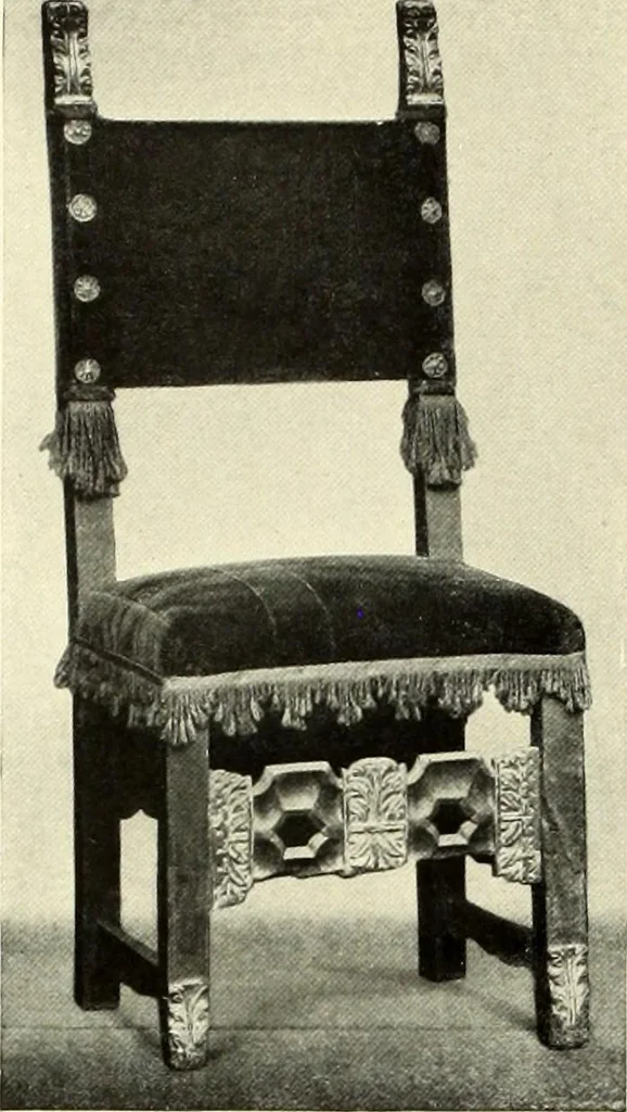 An illustration from Furniture and interior decoration of the Italian renaissance, 1921, leaf 220