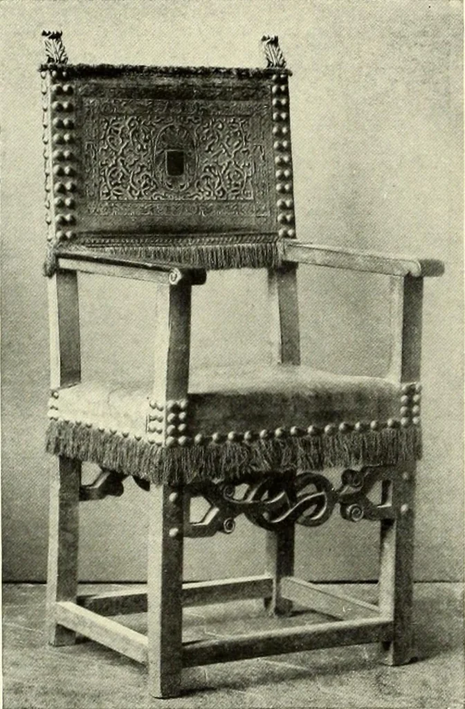 An illustration from Furniture and interior decoration of the Italian renaissance, 1921, leaf 220