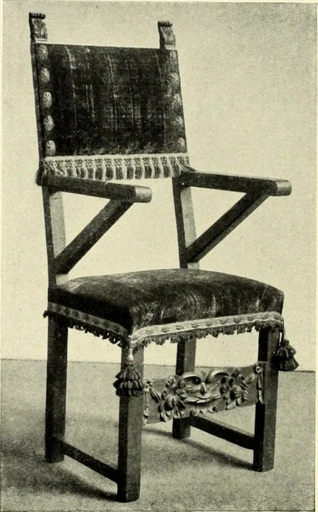 An illustration from Furniture and interior decoration of the Italian renaissance, 1921, leaf 220