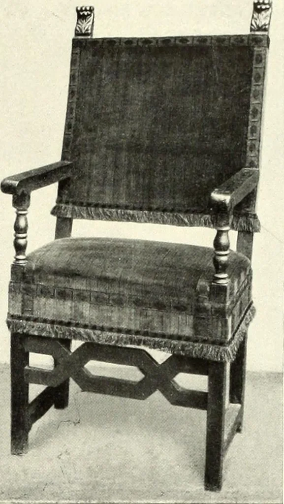 An illustration from Furniture and interior decoration of the Italian renaissance, 1921, leaf 221