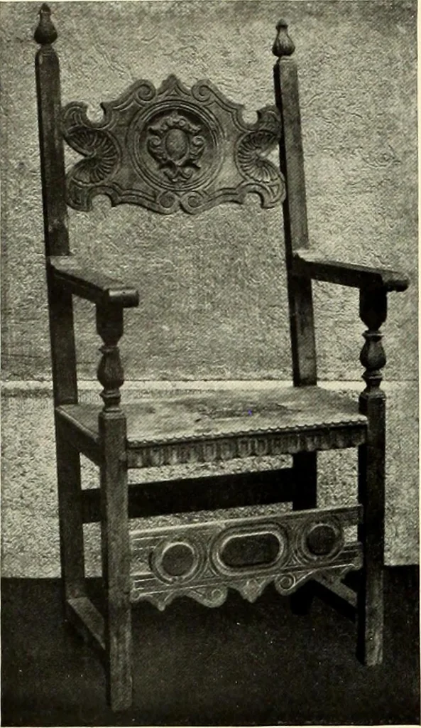 An illustration from Furniture and interior decoration of the Italian renaissance, 1921, leaf 222