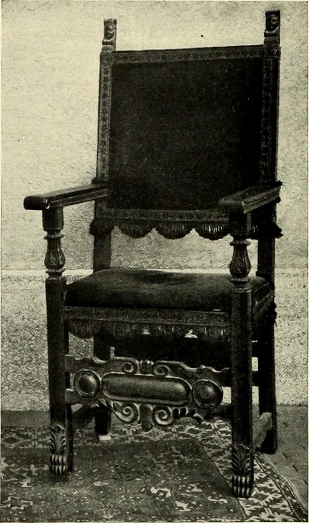 An illustration from Furniture and interior decoration of the Italian renaissance, 1921, leaf 222