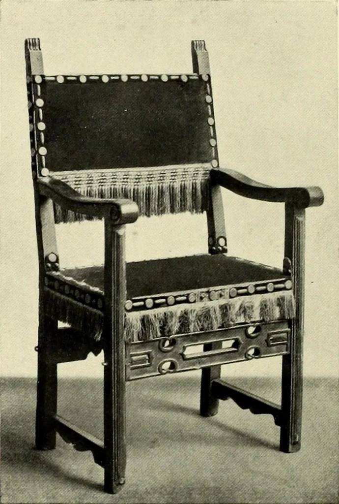 An illustration from Furniture and interior decoration of the Italian renaissance, 1921, leaf 222