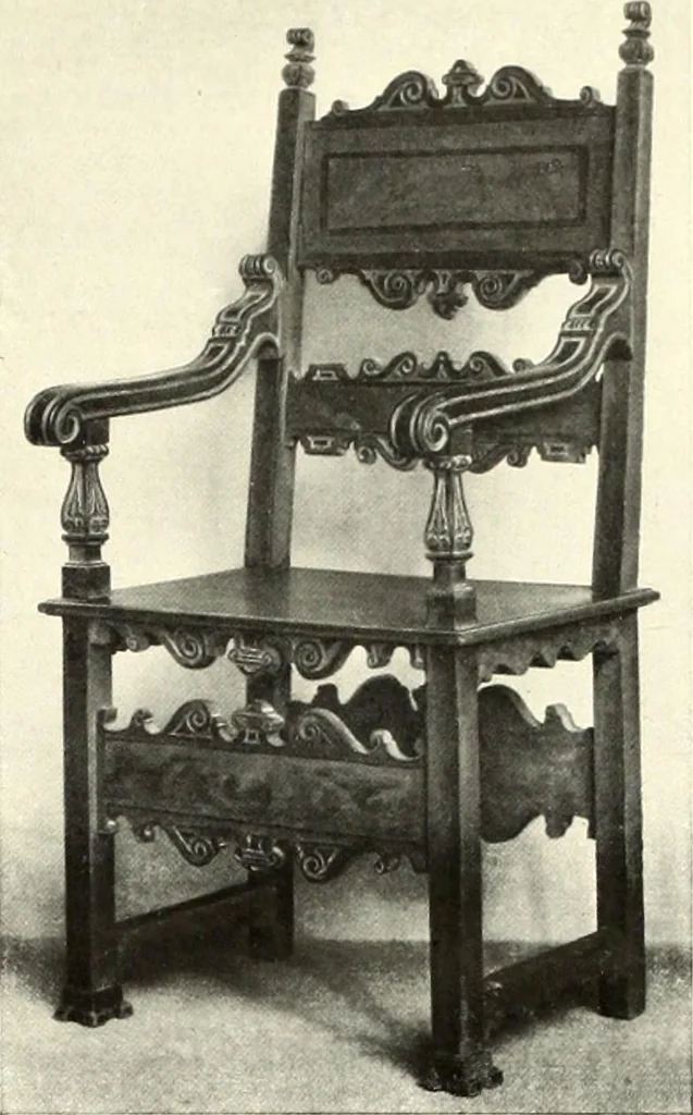 An illustration from Furniture and interior decoration of the Italian renaissance, 1921, leaf 223