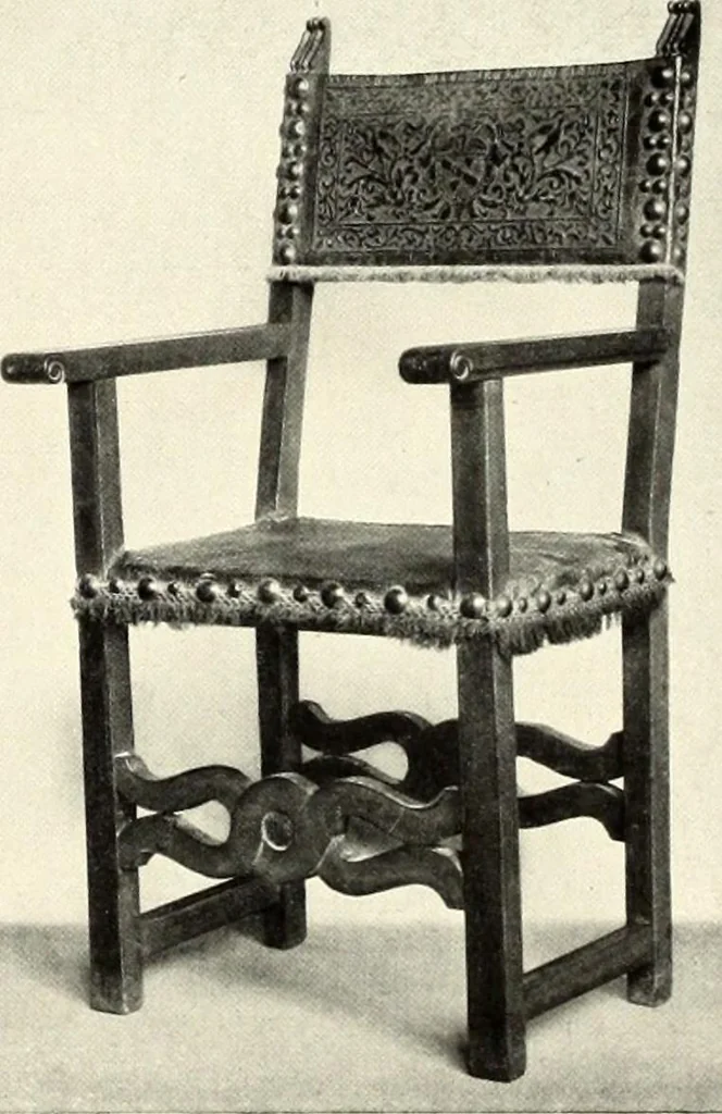 An illustration from Furniture and interior decoration of the Italian renaissance, 1921, leaf 223