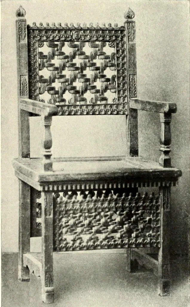 An illustration from Furniture and interior decoration of the Italian renaissance, 1921, leaf 225