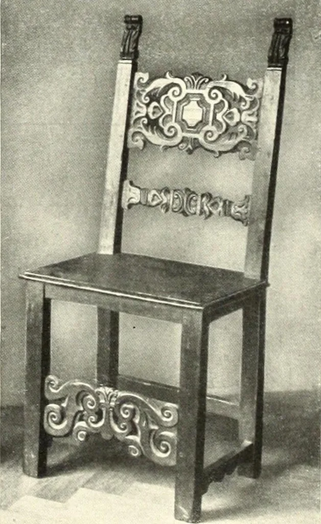 An illustration from Furniture and interior decoration of the Italian renaissance, 1921, leaf 229