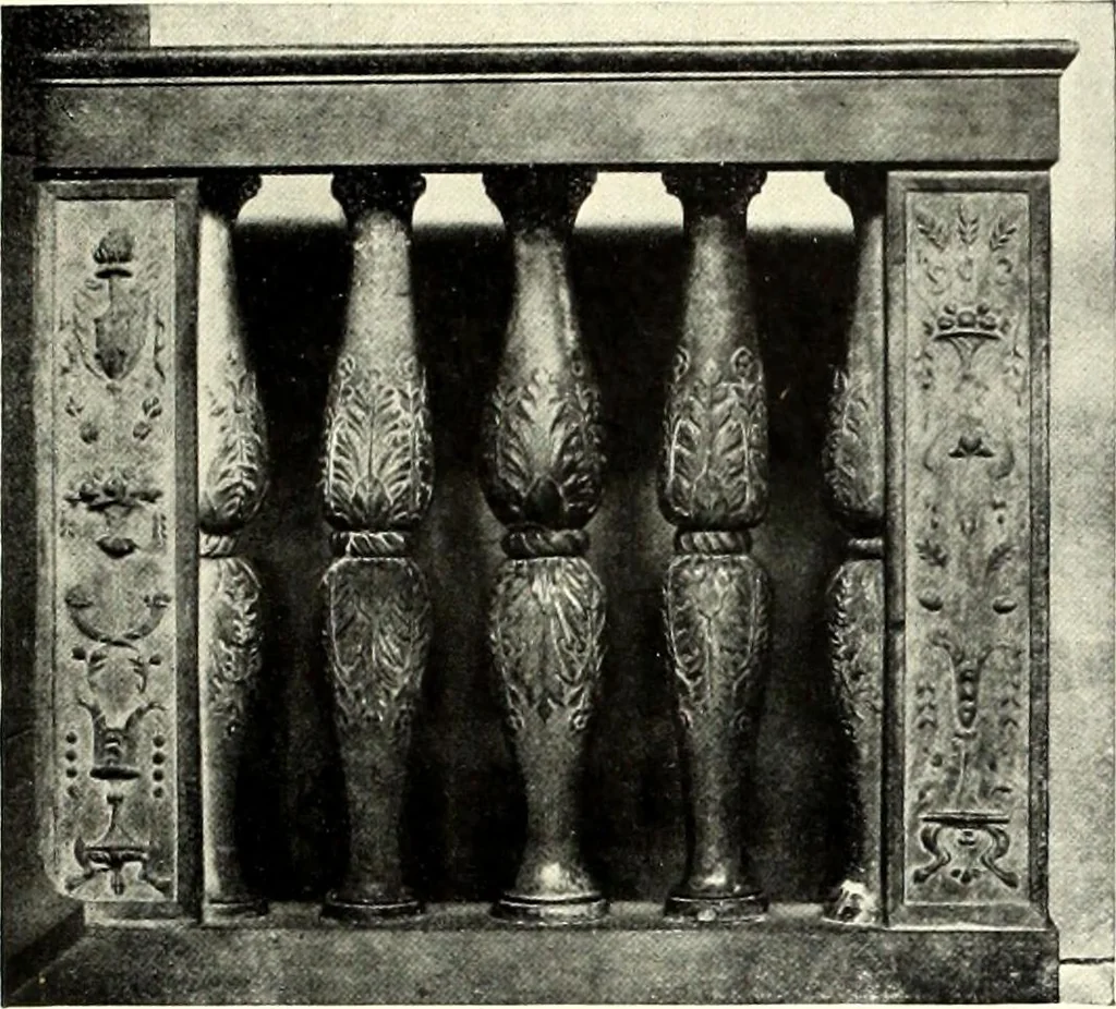An illustration from Furniture and interior decoration of the Italian renaissance, 1921, leaf 23