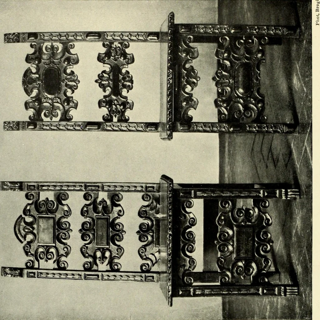 An illustration from Furniture and interior decoration of the Italian renaissance, 1921, leaf 230