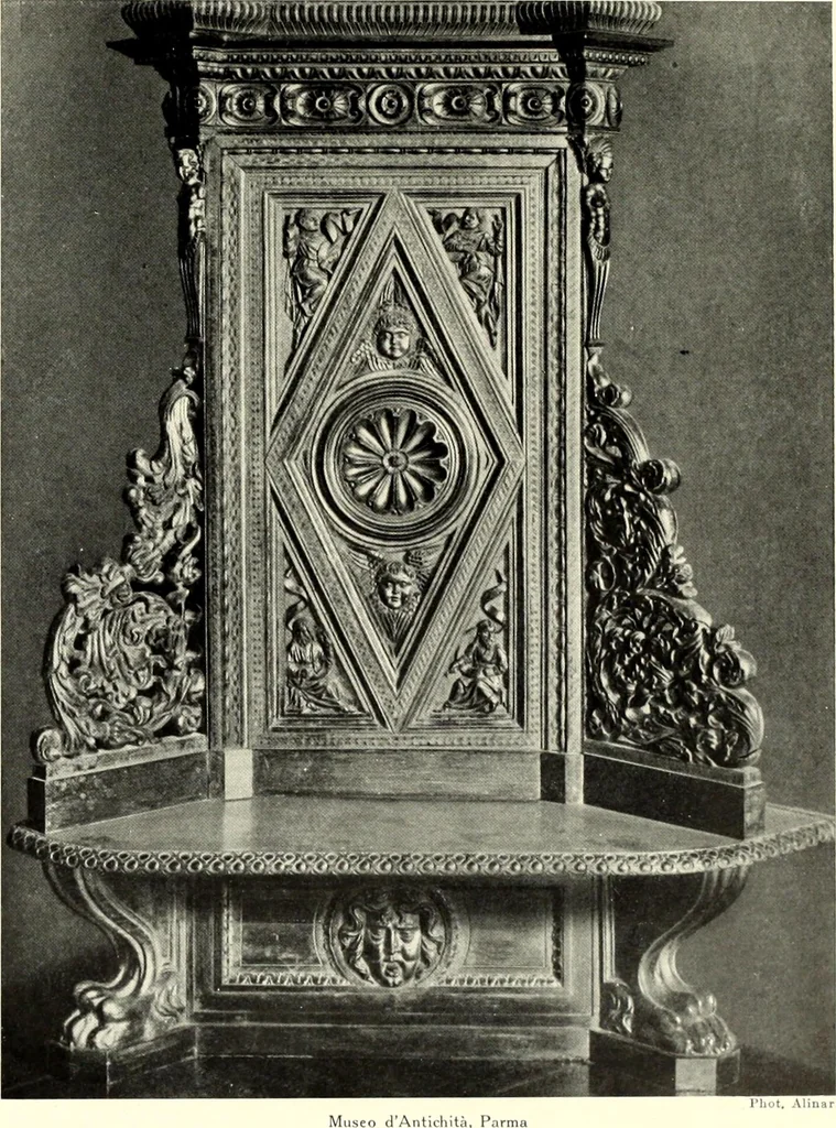 An illustration from Furniture and interior decoration of the Italian renaissance, 1921, leaf 231