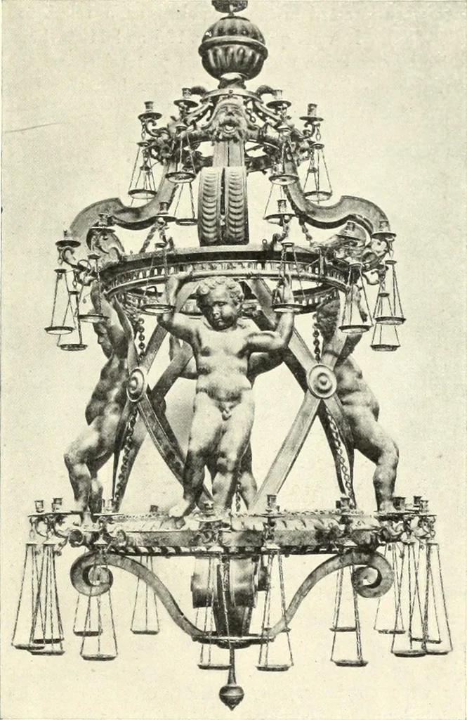 An illustration from Furniture and interior decoration of the Italian renaissance, 1921, leaf 25