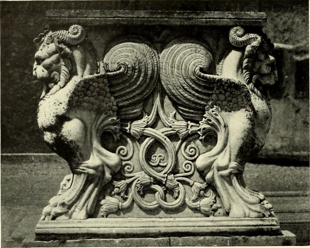 An illustration from Furniture and interior decoration of the Italian renaissance, 1921, leaf 32