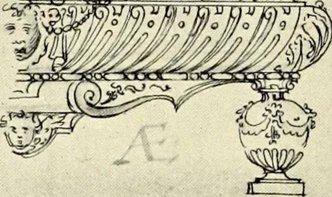 An illustration from Furniture and interior decoration of the Italian renaissance, 1921, leaf 38