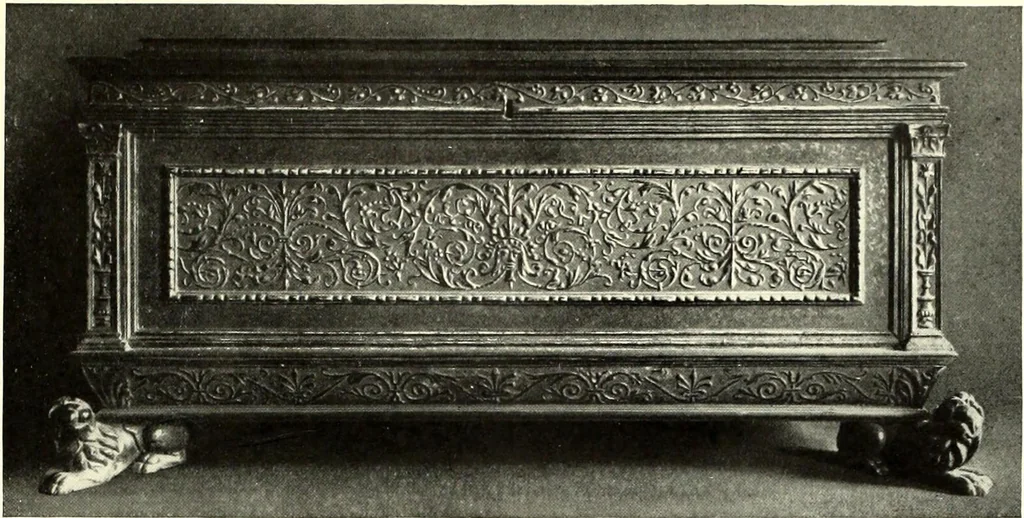 An illustration from Furniture and interior decoration of the Italian renaissance, 1921, leaf 77