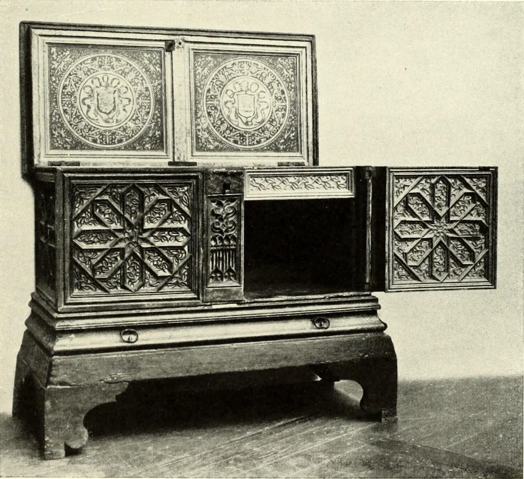 An illustration from Furniture and interior decoration of the Italian renaissance, 1921, leaf 77