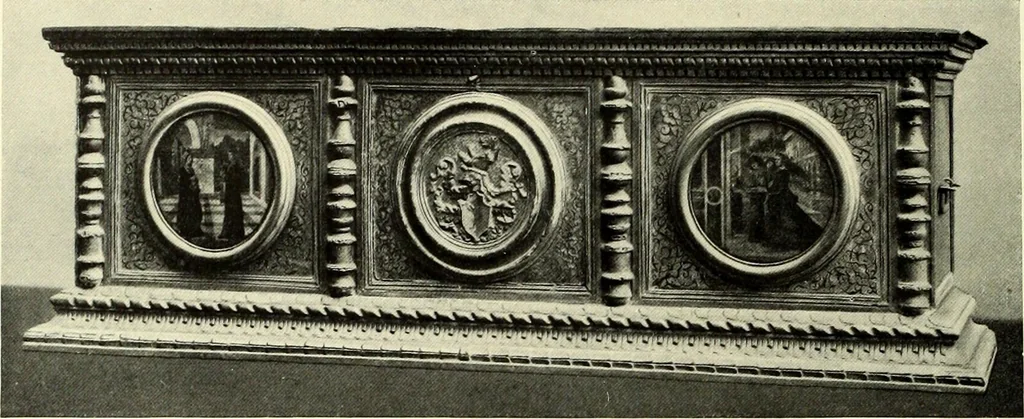 An illustration from Furniture and interior decoration of the Italian renaissance, 1921, leaf 80