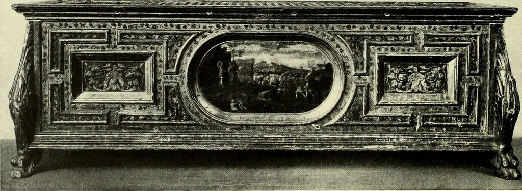An illustration from Furniture and interior decoration of the Italian renaissance, 1921, leaf 80