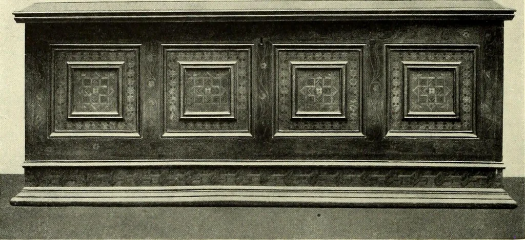 An illustration from Furniture and interior decoration of the Italian renaissance, 1921, leaf 84