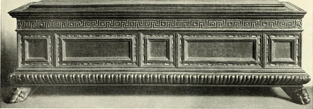 An illustration from Furniture and interior decoration of the Italian renaissance, 1921, leaf 87