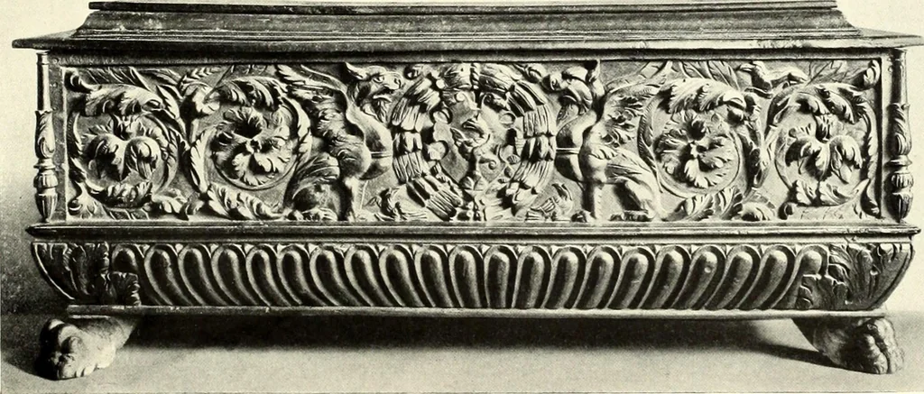 An illustration from Furniture and interior decoration of the Italian renaissance, 1921, leaf 89