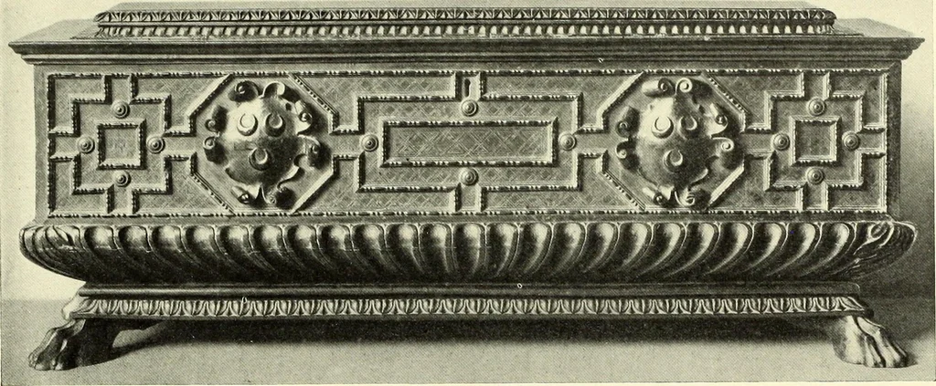 An illustration from Furniture and interior decoration of the Italian renaissance, 1921, leaf 90
