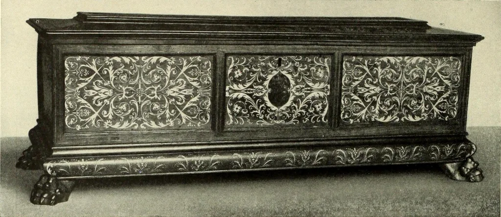 An illustration from Furniture and interior decoration of the Italian renaissance, 1921, leaf 92