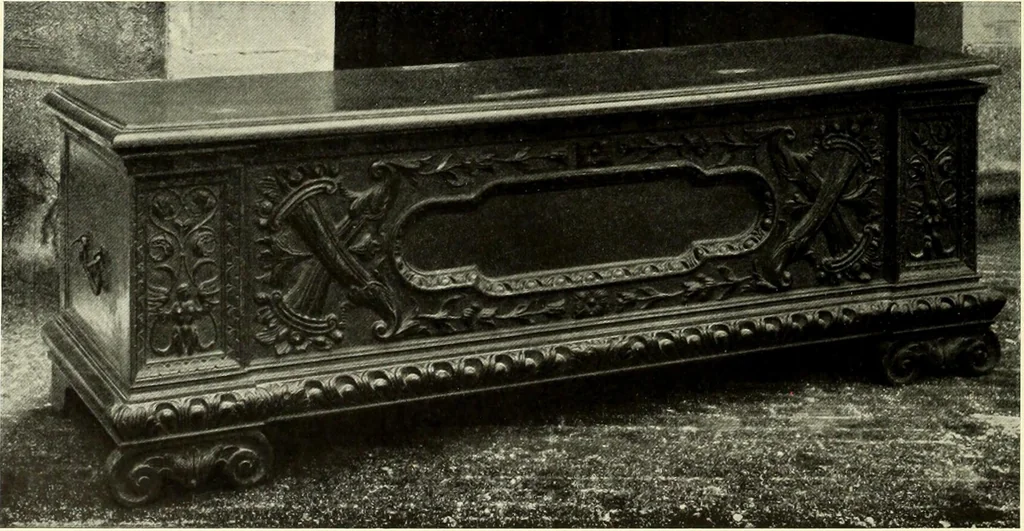 An illustration from Furniture and interior decoration of the Italian renaissance, 1921, leaf 92