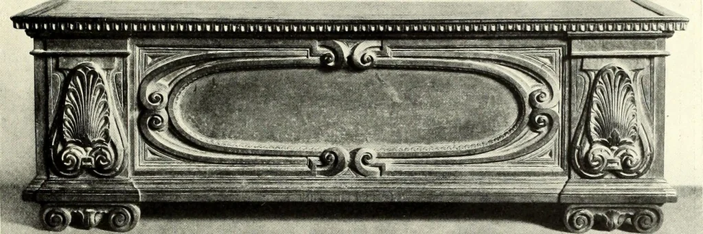 An illustration from Furniture and interior decoration of the Italian renaissance, 1921, leaf 93