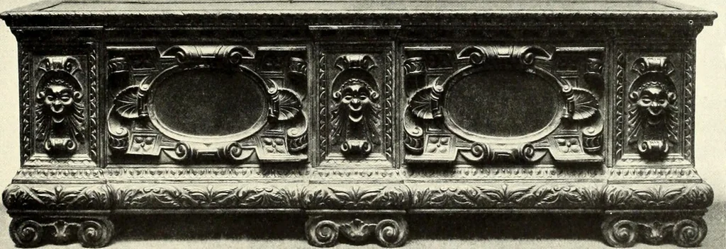 An illustration from Furniture and interior decoration of the Italian renaissance, 1921, leaf 93
