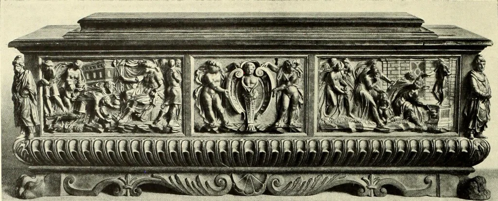 An illustration from Furniture and interior decoration of the Italian renaissance, 1921, leaf 96