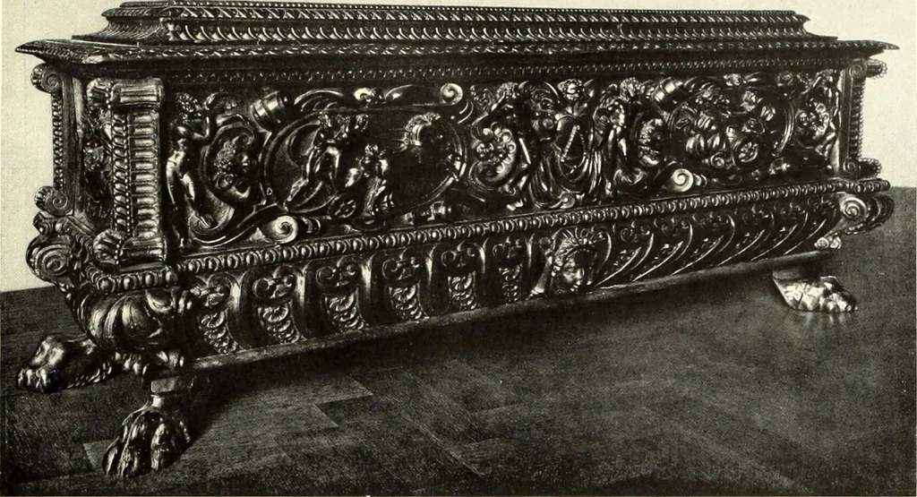 An illustration from Furniture and interior decoration of the Italian renaissance, 1921, leaf 97