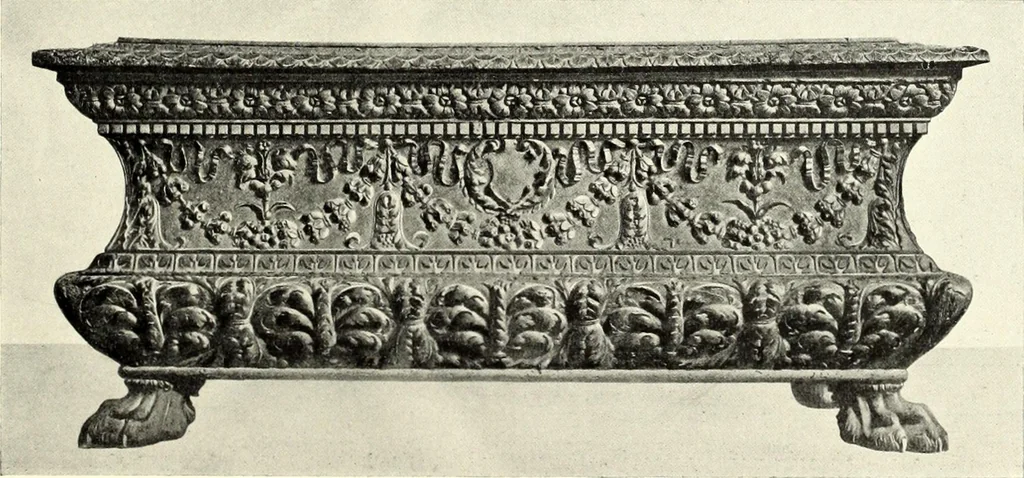An illustration from Furniture and interior decoration of the Italian renaissance, 1921, leaf 99