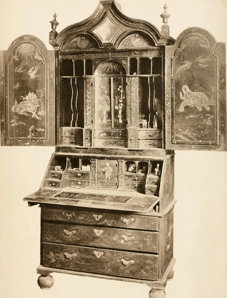 An illustration from Furniture of the olden time, 1902, leaf 10