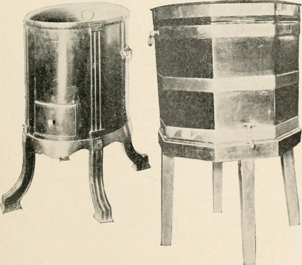 An illustration from Furniture of the olden time, 1902, leaf 129