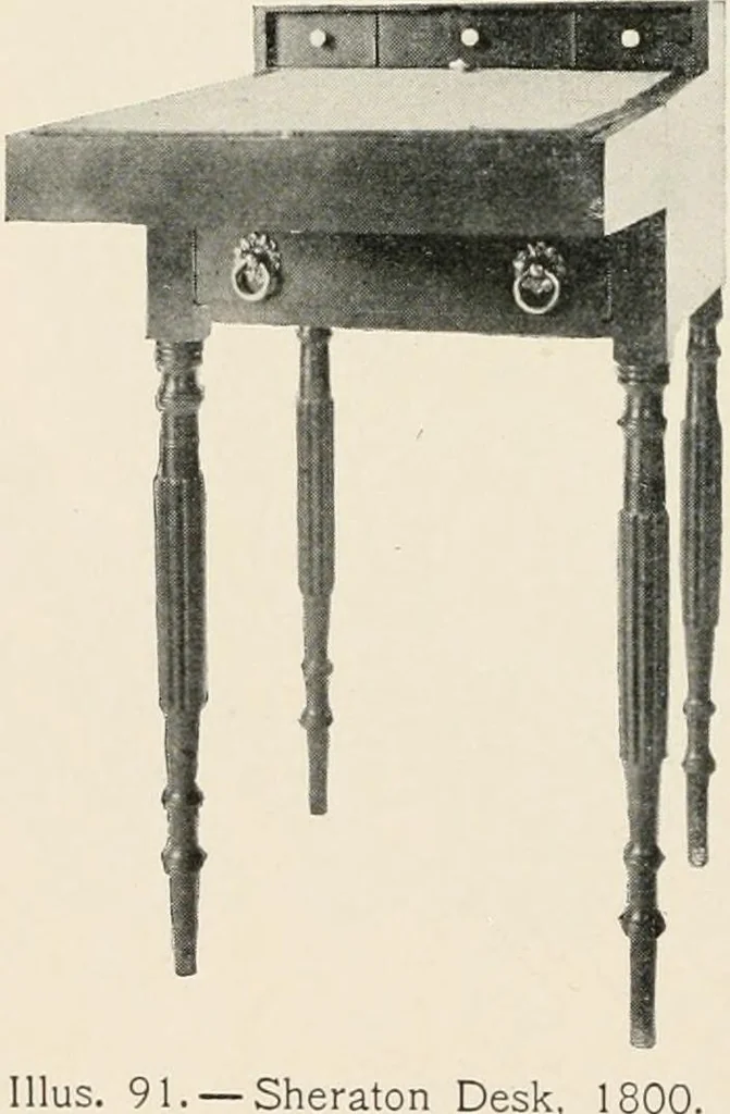 An illustration from Furniture of the olden time, 1902, leaf 162