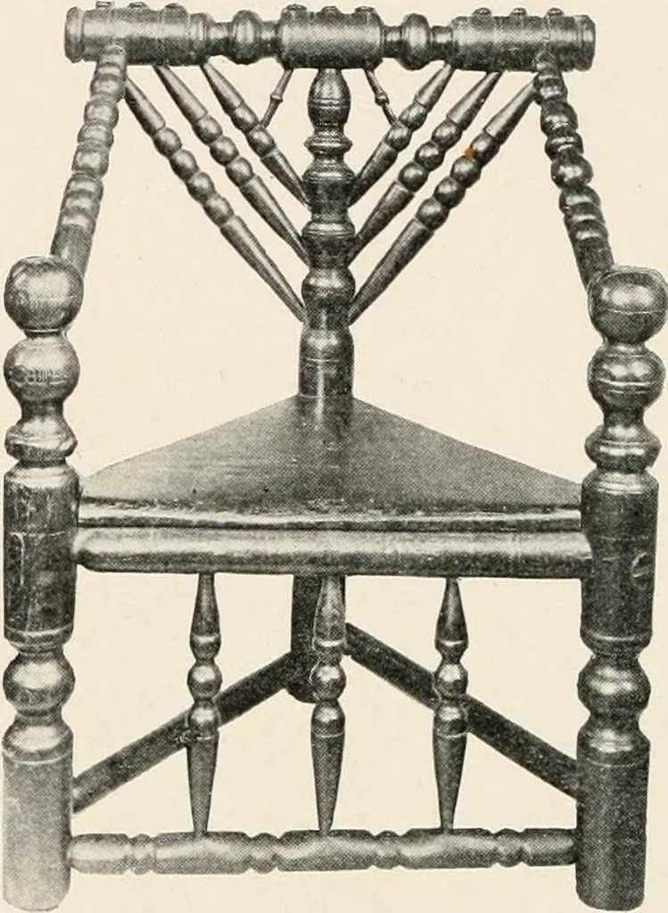 An illustration from Furniture of the olden time, 1902, leaf 166