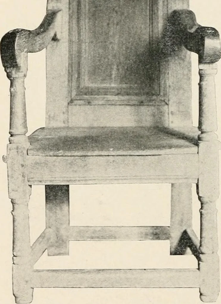 An illustration from Furniture of the olden time, 1902, leaf 170